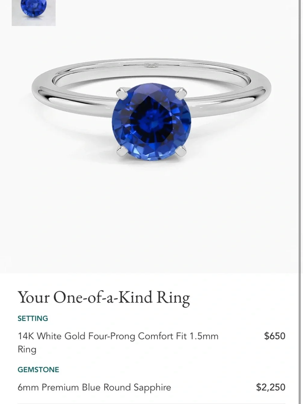 Brilliant Earth Blue Sapphire and Diamond Band Set